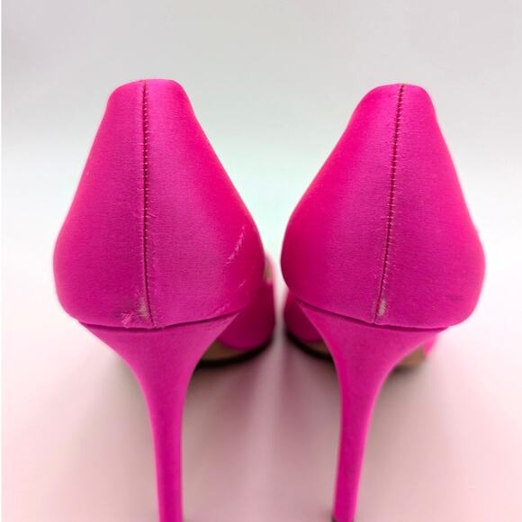 Badgley Mischka Cher Crystal Embellished Heel Pump Women's Pink Size US10 EU41 - Picture 5 of 12